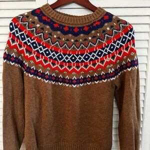 J. Crew Fair Isle cotton sweater